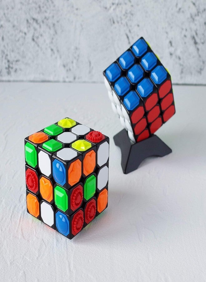 FOIBURELY 3X3x3 Magic Cube Tactile Cube for Blind 3D Embossed Braille Fingerprint Speed Cube - Image 3